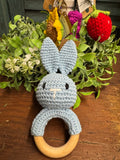 BUNNY BABY RATTLE
