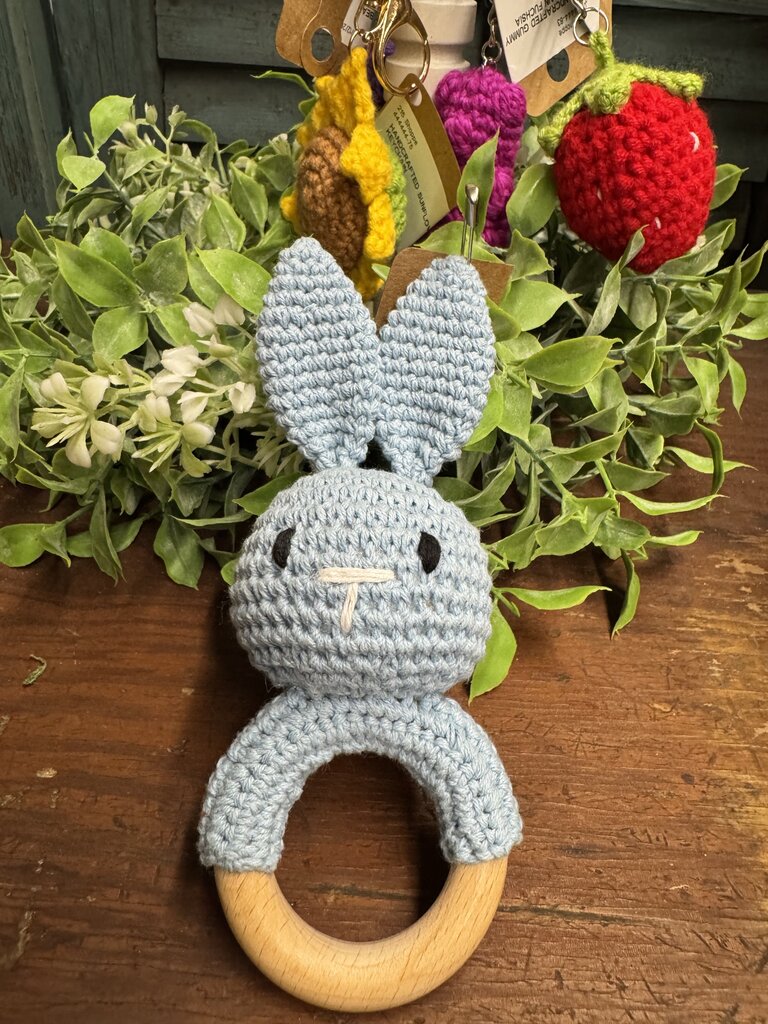BUNNY BABY RATTLE