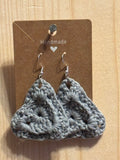 GREY TRIANGLE EARRING