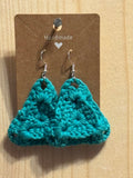 TURQ TRIANGLE EARRING