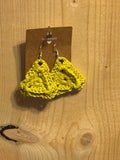 LIME TRIANGLE EARRINGS