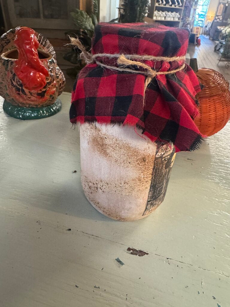 FOLK ART DECOR MASON JAR