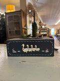 HAND-PAINTED WOODEN TISSUE BOX COVER