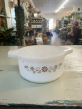 TERMOCRISA MILK GLASS CASSEROLE DISH WITH LID