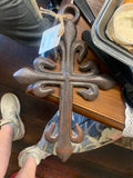 BROWN IRON CROSS LRG