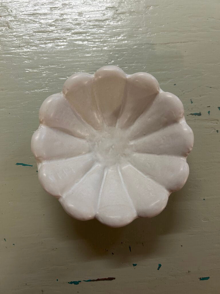 STONEWARE FLOWER BOWL WHITE