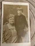 PICTURE OF WOMAN AND YOUNG BOY BLK/WHT