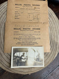 HILLIG PHOTO STUDIO ENVOLPE DATED 1956 WITH PICTURE INSIDE BLK/WHITE
