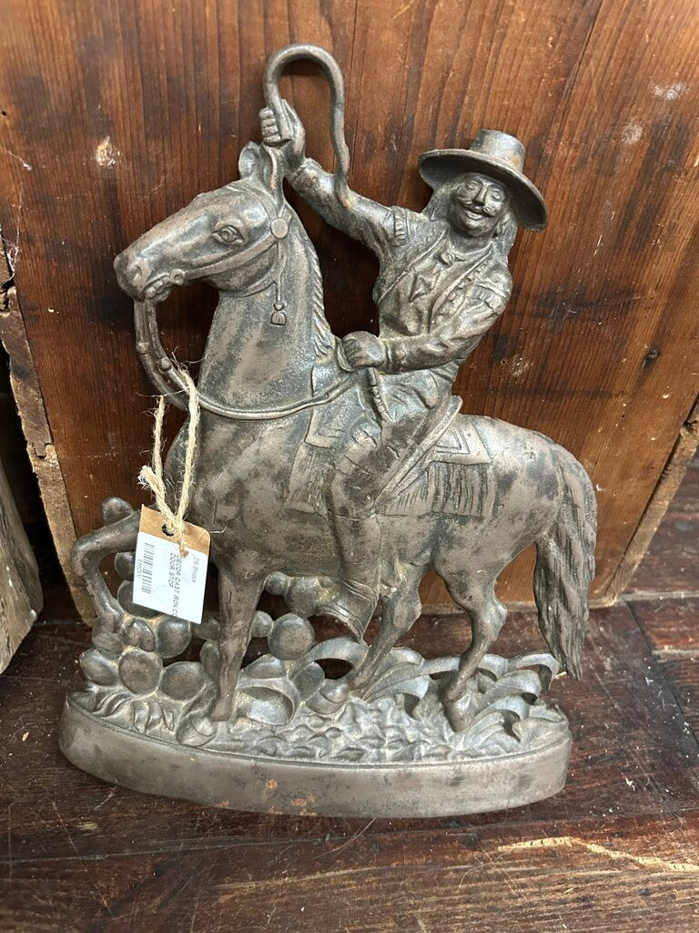 CAST IRON COWBOY DOOR STOP