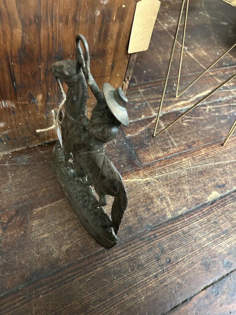 CAST IRON COWBOY DOOR STOP