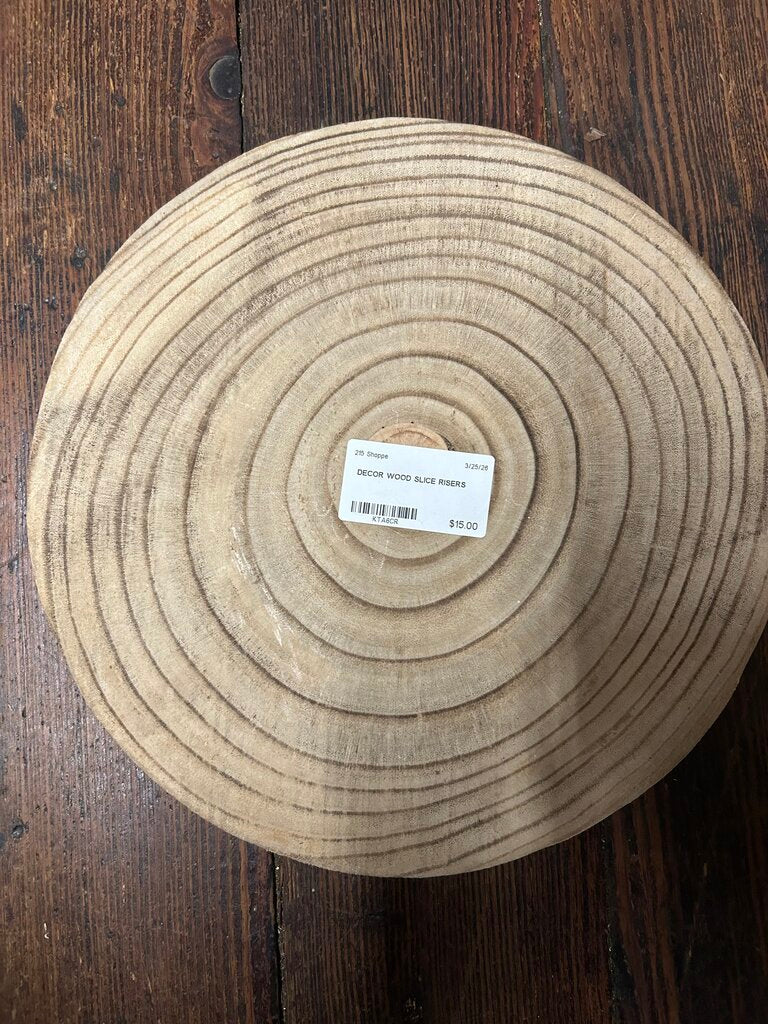 WOOD SLICE RISERS