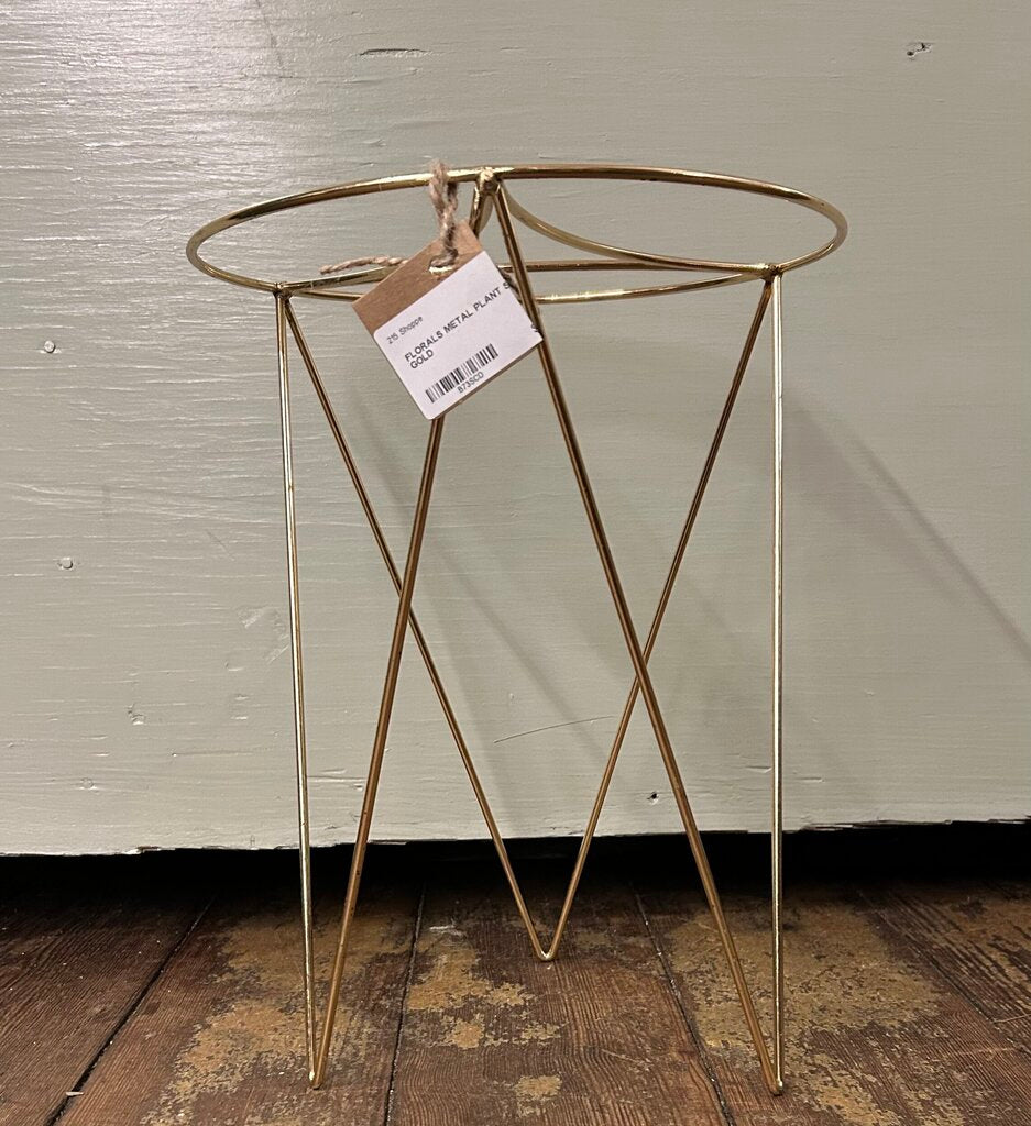 METAL PLANT STAND GOLD