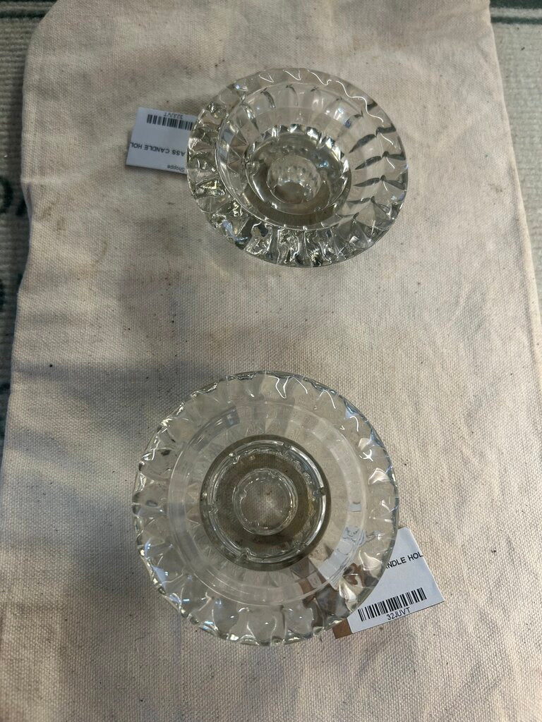 GLASS CANDLE HOLDER