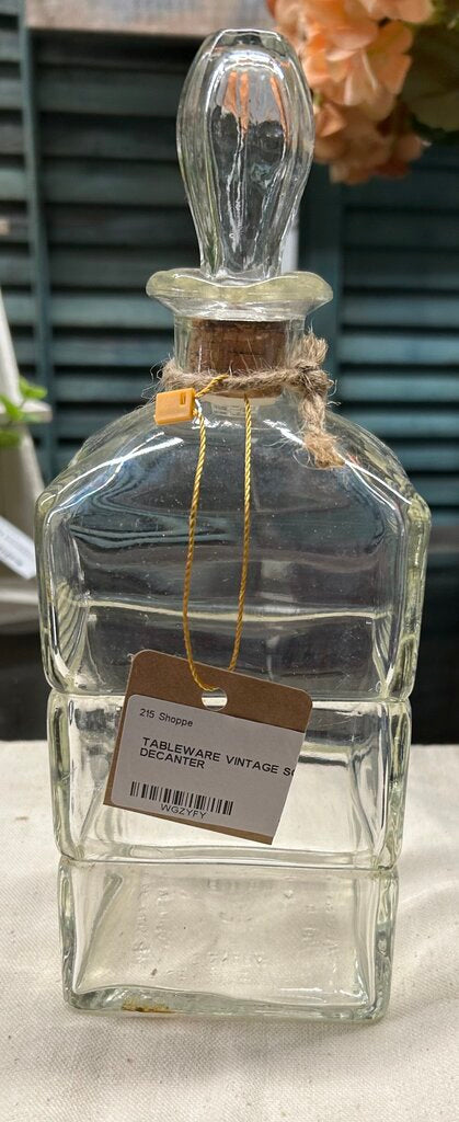 VINTAGE SQUARE DECANTER