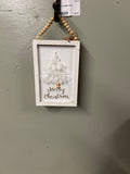 CHRISTMAS TREE WHITE FRAMED