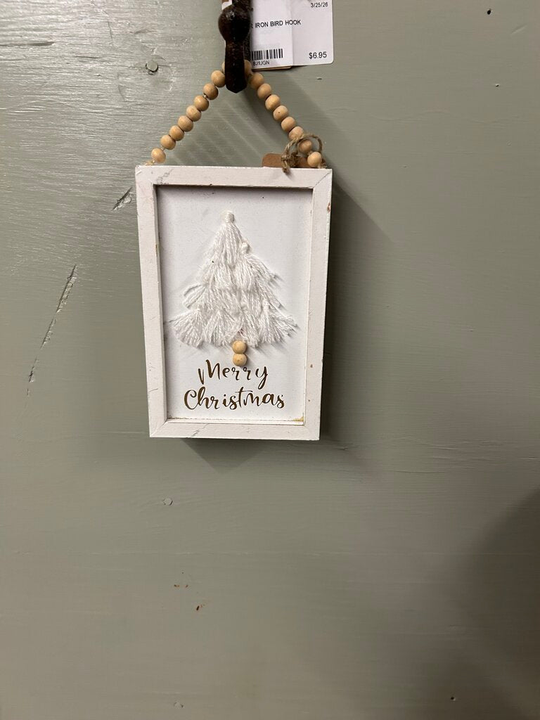 CHRISTMAS TREE WHITE FRAMED
