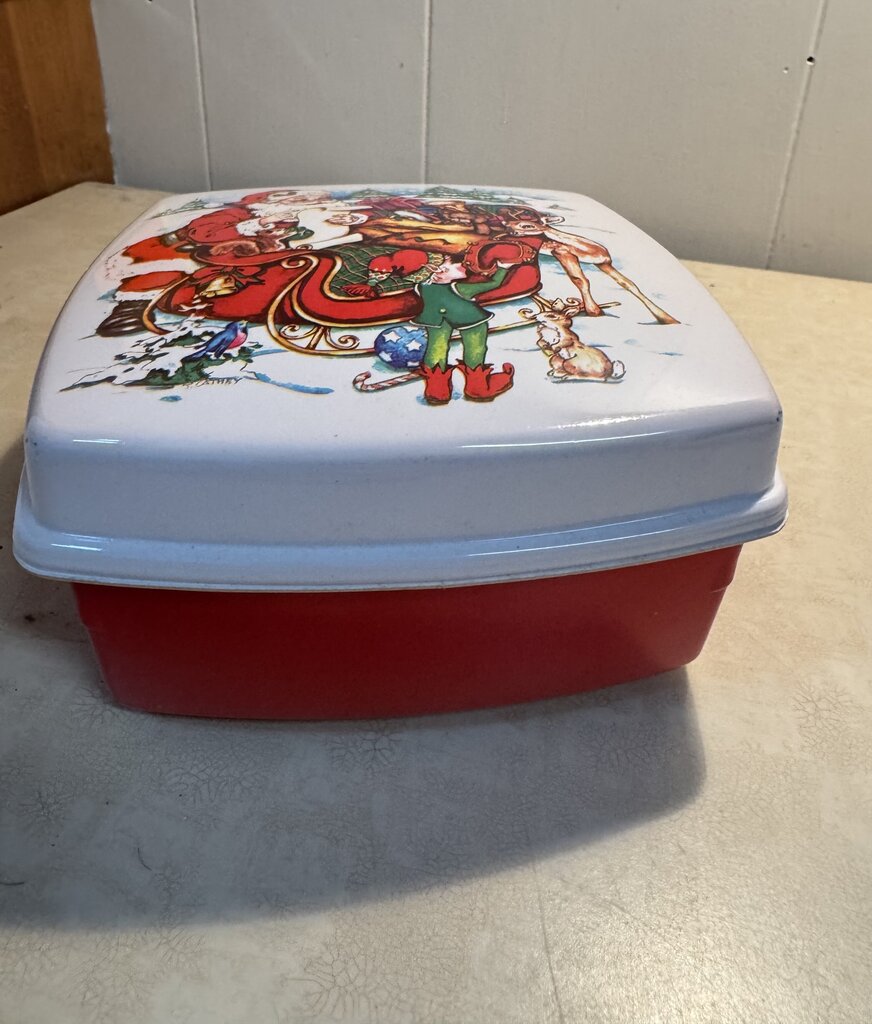 VINTAGE CHRISTMAS COOKIE CARRIER