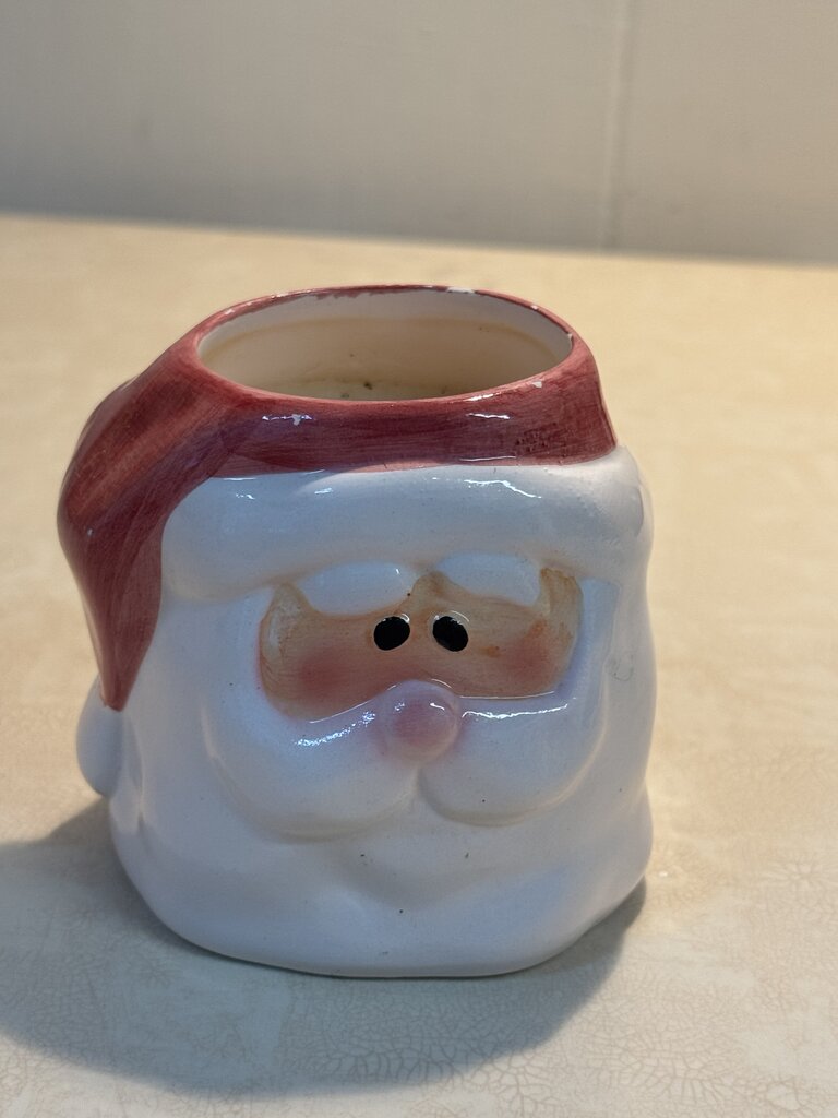 VINTAGE SANTA HEAD CANDLES