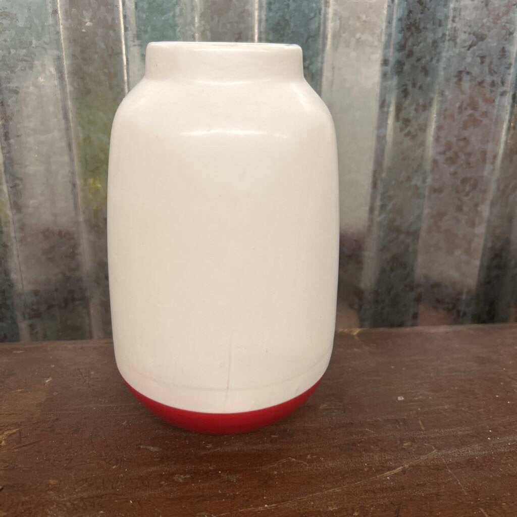 RED & WHITE VASE