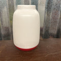 RED & WHITE VASE