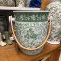 COUNTRY SIDE COOLER BUCKET WITH CANE HANDLES