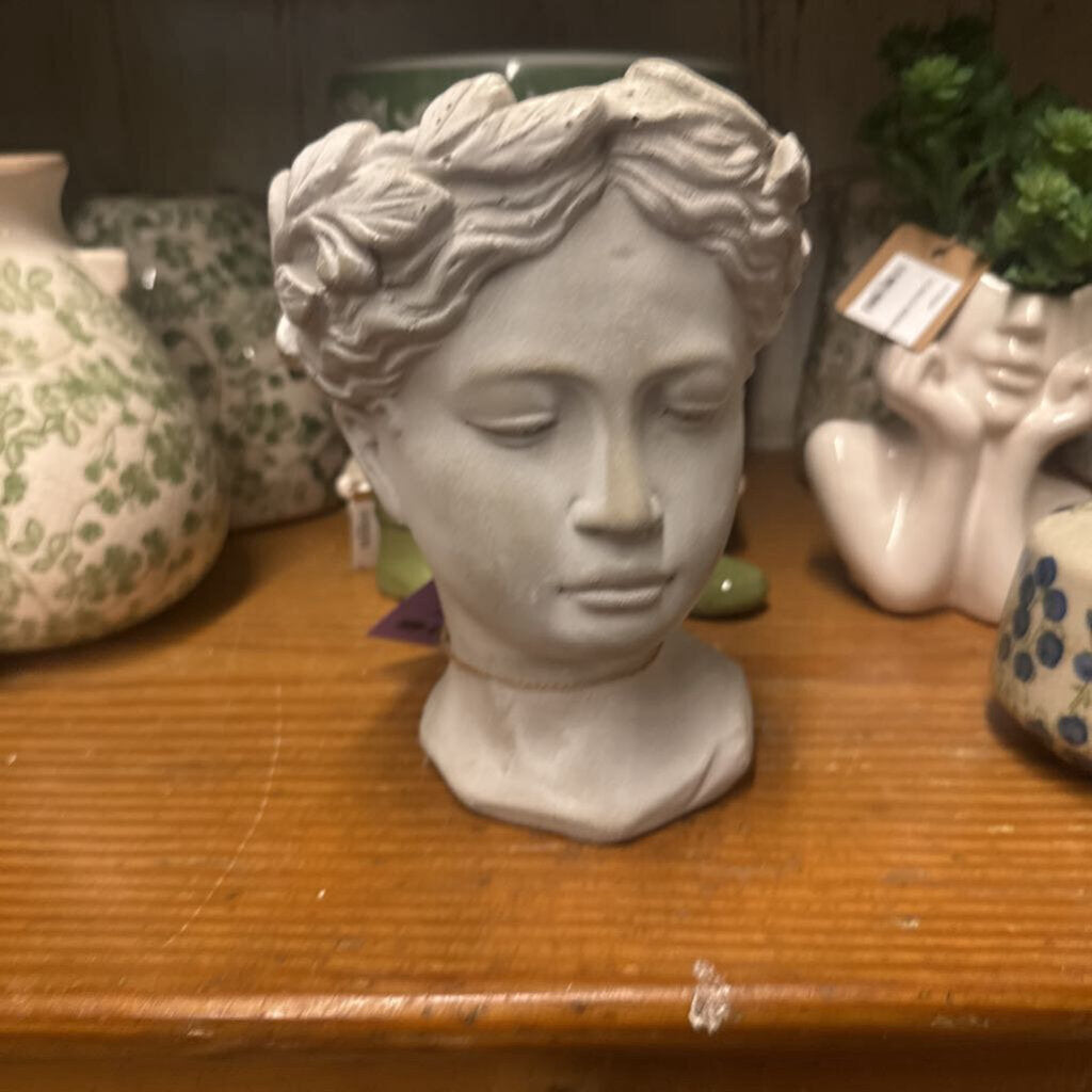 LRG GODDESS HEAD PLANTER