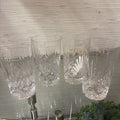 4 CUT GLASS GLASSES