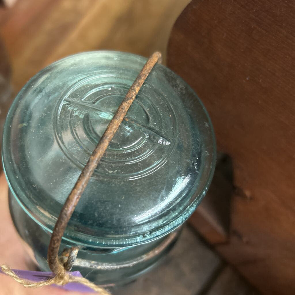 BLUE BALL MASON JAR LRG