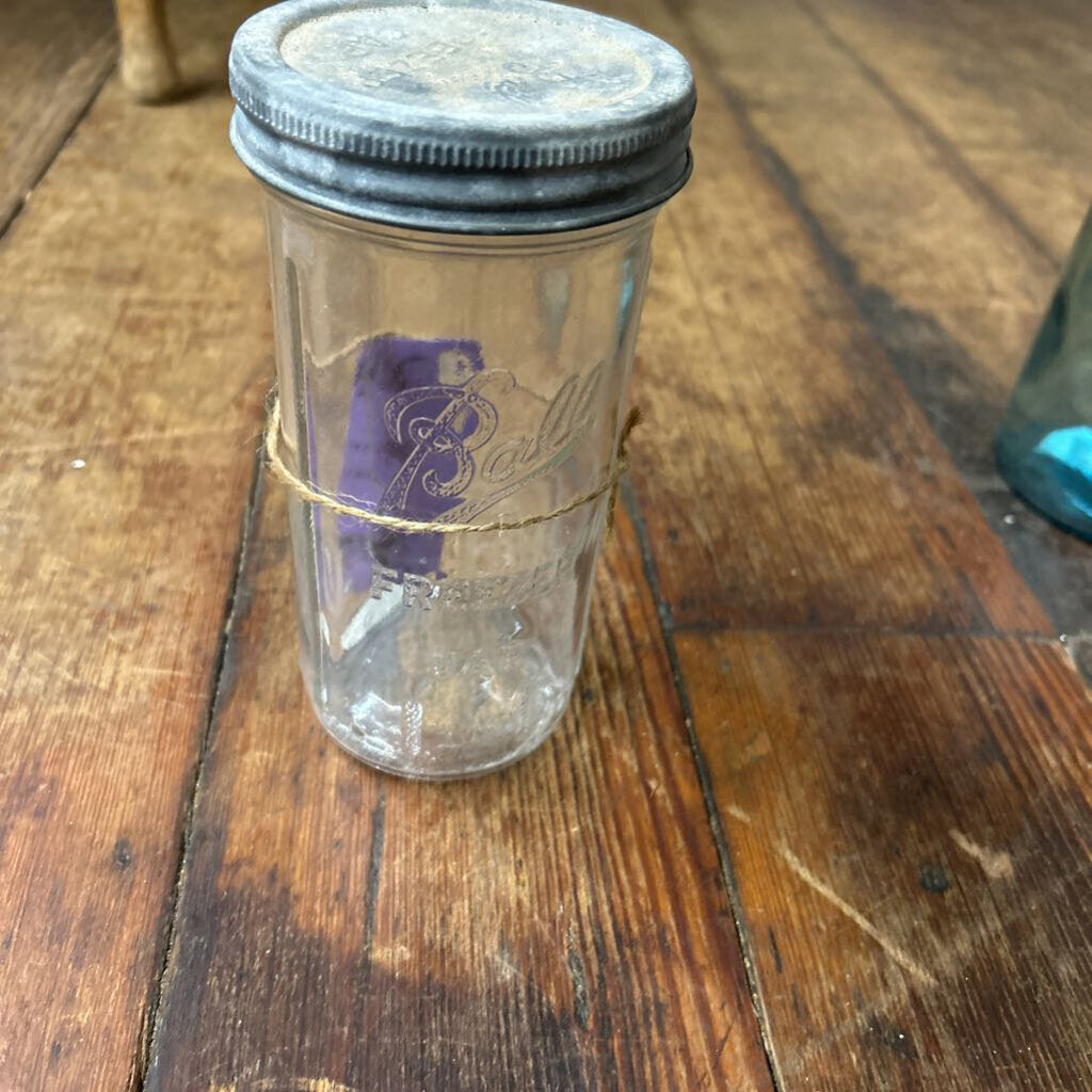 BALL GLASS FREEZER JAR