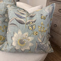 BLUE & GOLD PILLOWS PAIR