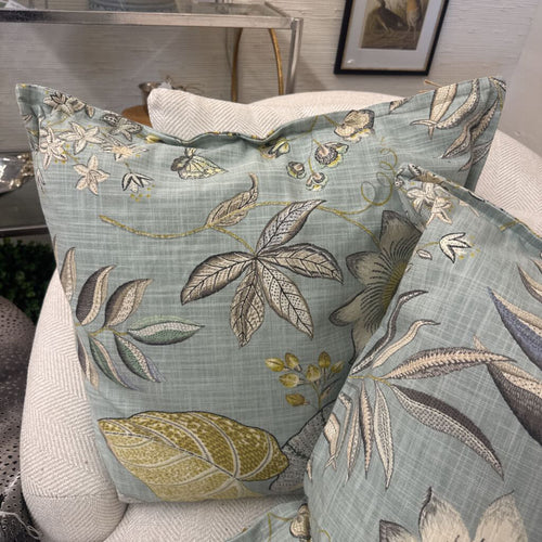 BLUE & GOLD PILLOWS PAIR
