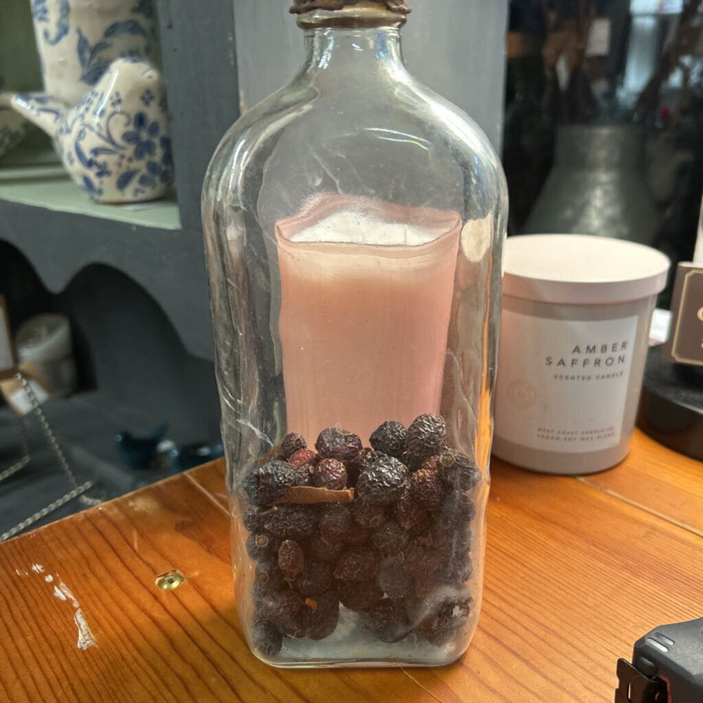 VINTAGE GLASS BOTTLE