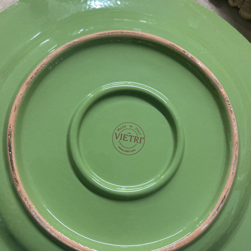 VIETRI ITALY DINNER PLATE YELLOW AND GREEN