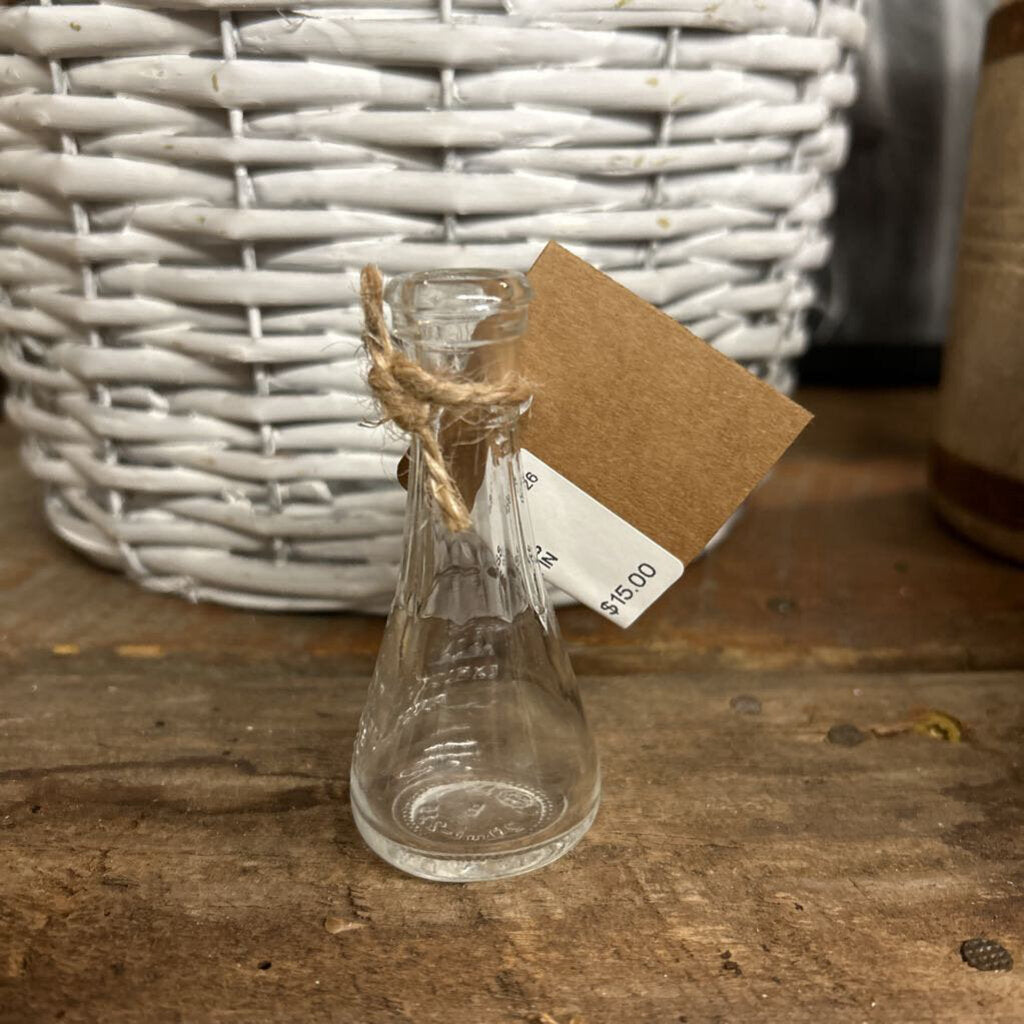 VINTAGE GLASS DRESSING BOTTLE MADE IN GERMANY
