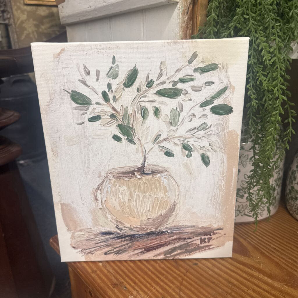 CANVAS POTTED GREENERY