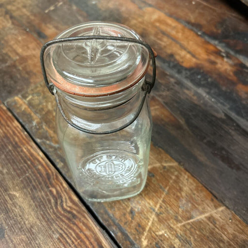 1920"S OPLER BROTHERS COCOA AND CHOCOLATE QUART JAR