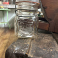 VINTAGE ACME SQUARE JAR WITH LID