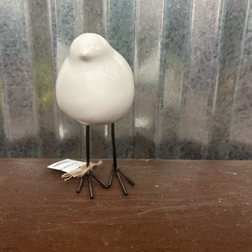 CERAMIC BIRD WHT