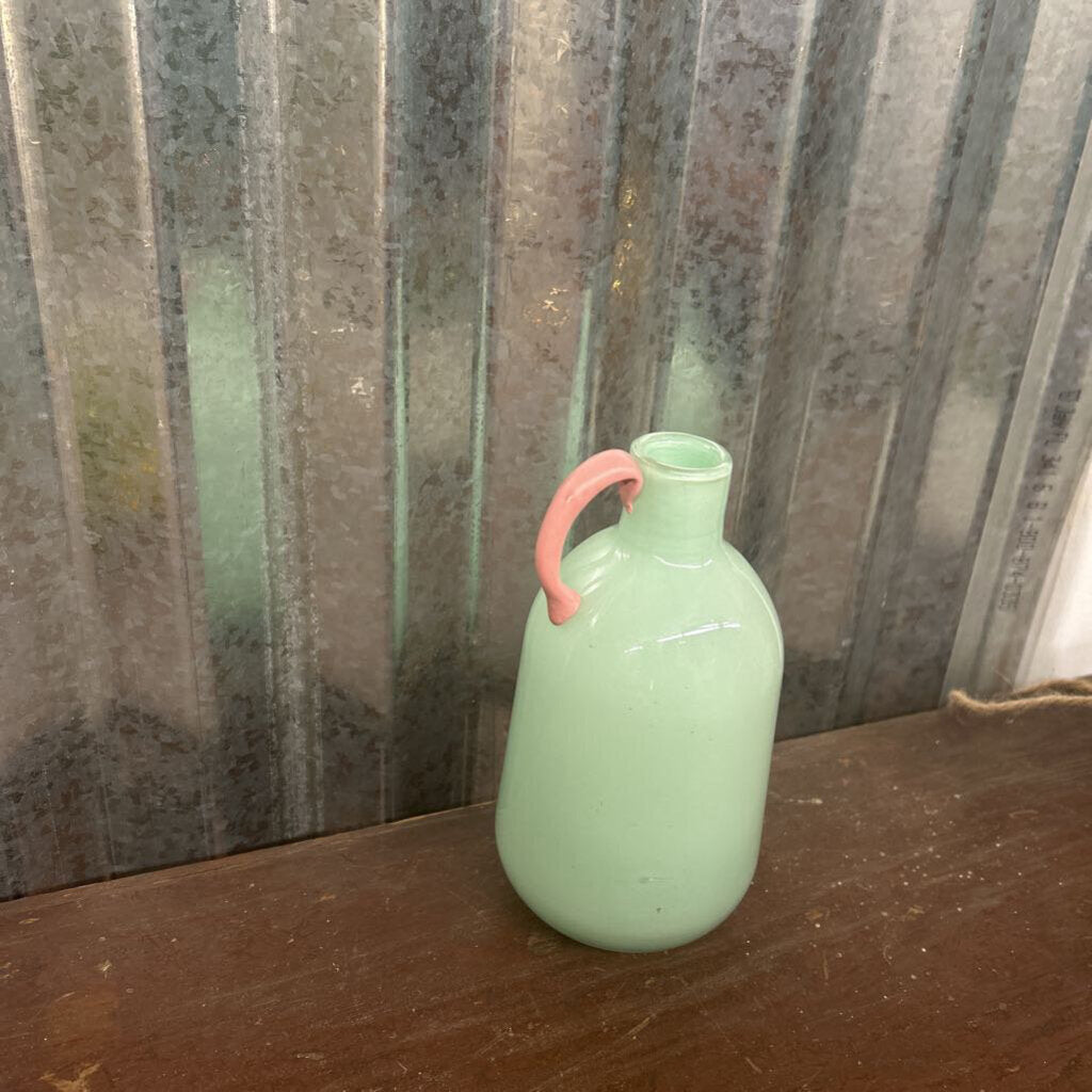 MINT GREEN AND PINK VASE