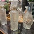 DIAMOND POINT ANTIQUE WHISKEY DECANTER BOTTLE