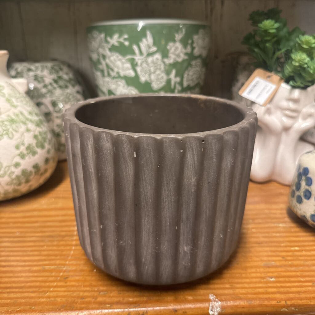CHARCOAL CERAMIC PLANTER