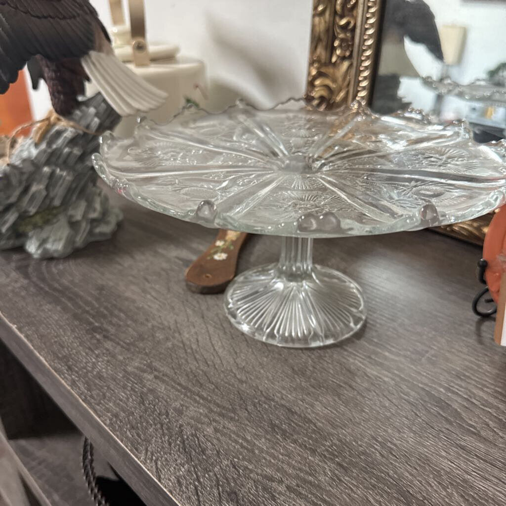 THISTLE PATTERN CAKE STAND 9"