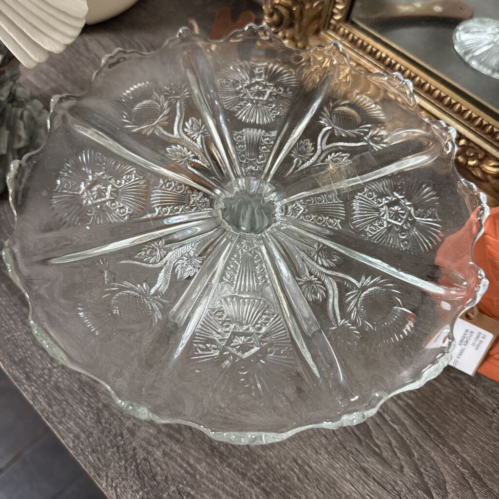 THISTLE PATTERN CAKE STAND 9"