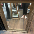 19TH CENTURY BAROQUE REVIVAL MIRROR WITH FRAME MOLDED FROM PLASTER/GESSO OVER WOOD