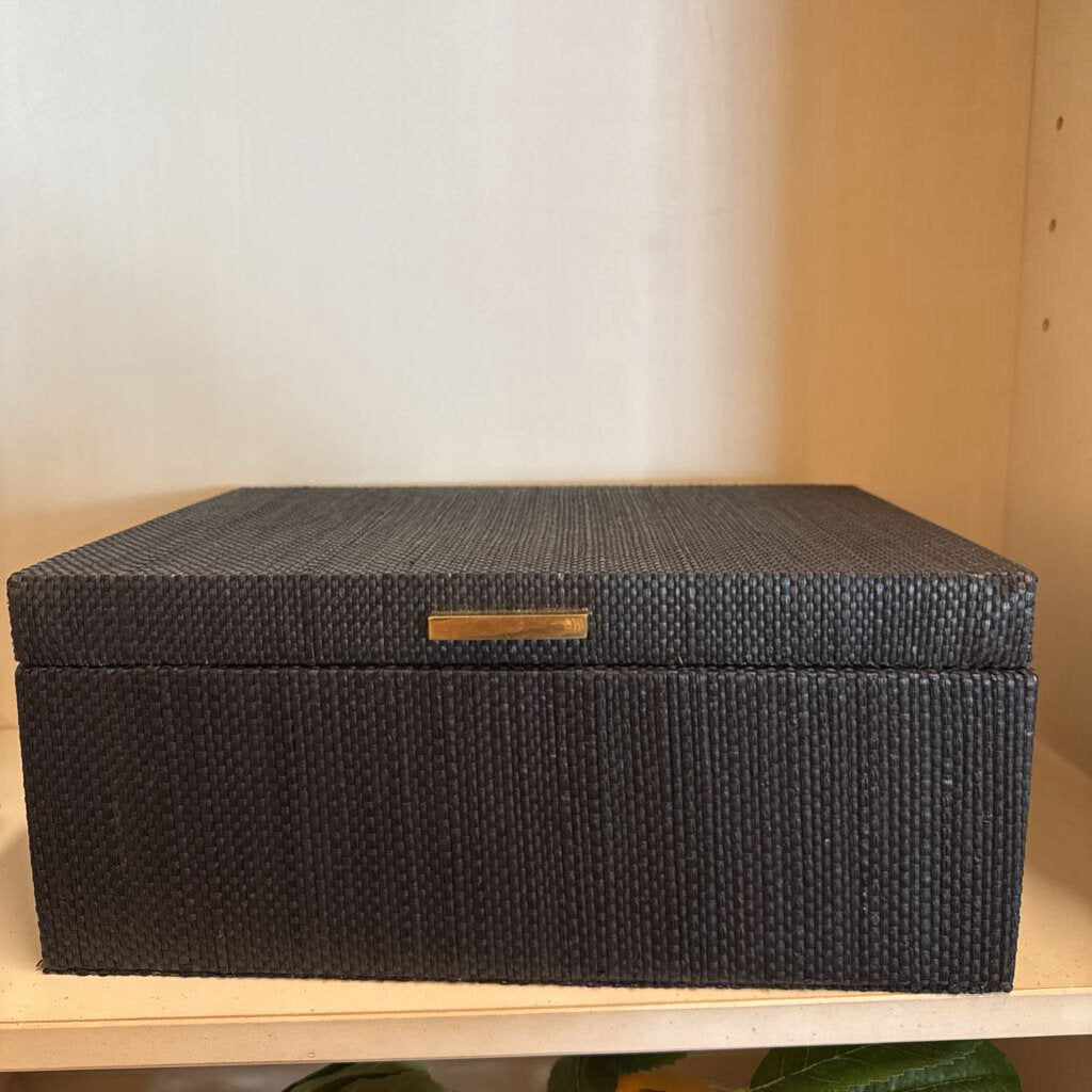 Black Linen Box
