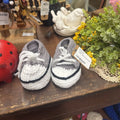 GREY AND WHITE BABY SHOES