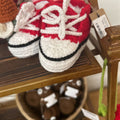 RED AND WHITE BABY SHOES