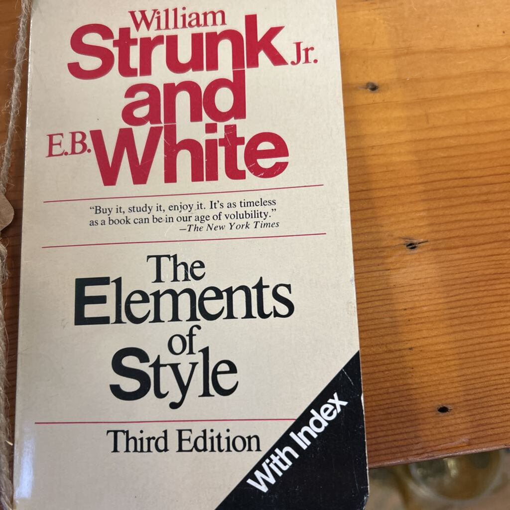 THE ELEMENTS OF STYLE