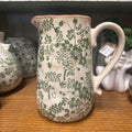 LRG GREEN/WHITE PITCHER