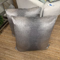 SNAKE SKIN PEWTER PILLOW